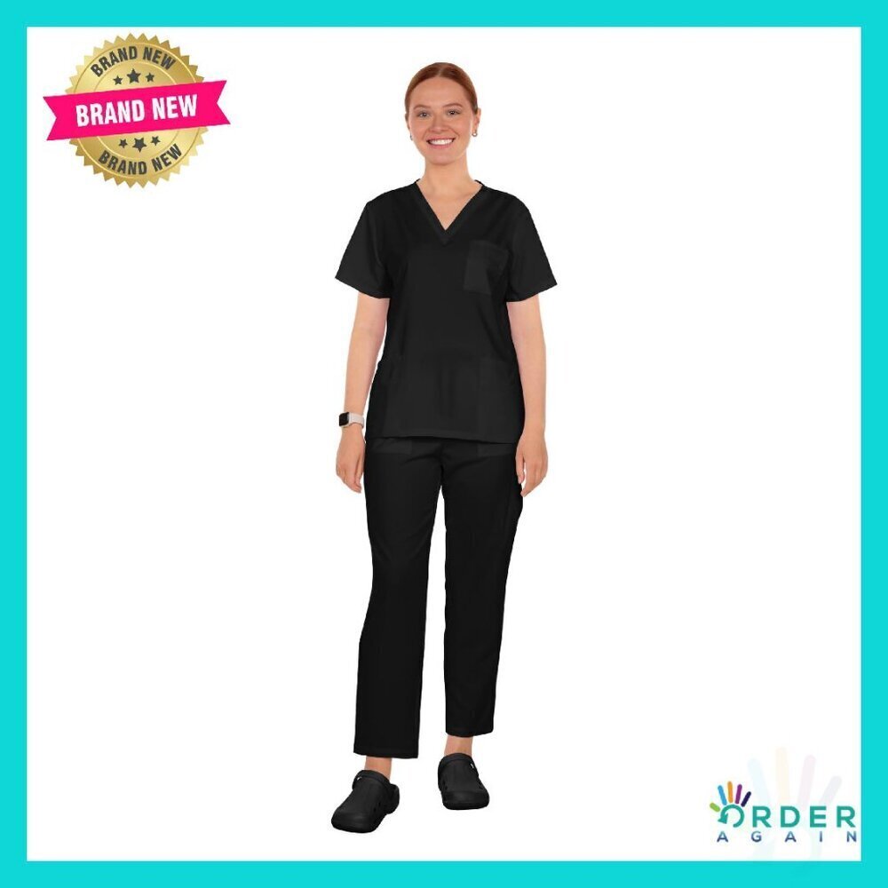 Quick-Dry Surgical Scrub Set Professional Fit Lightweight Workwear Pockets